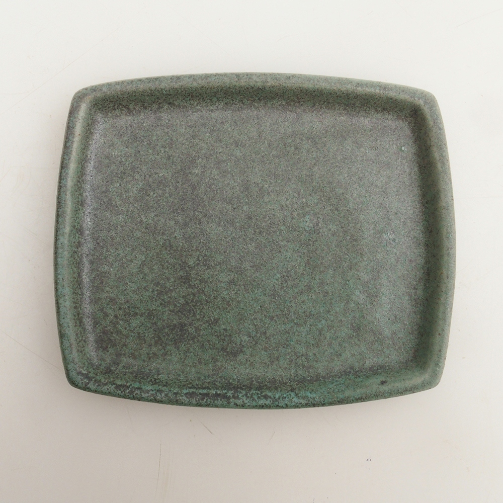 Ceramic bowl H11 - 11.5 x 9.5 x 1 cm - green