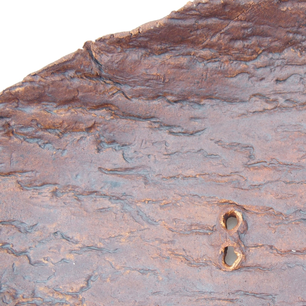 Ceramic Shell 36 x 18,5 x 5,5 cm , colour brown