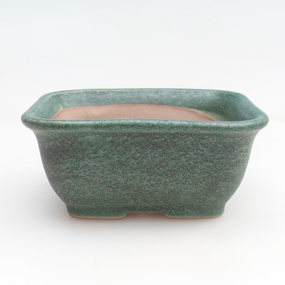 Bonsai bowl + saucer H38 - 12 x 10,5 x 5 cm. - green