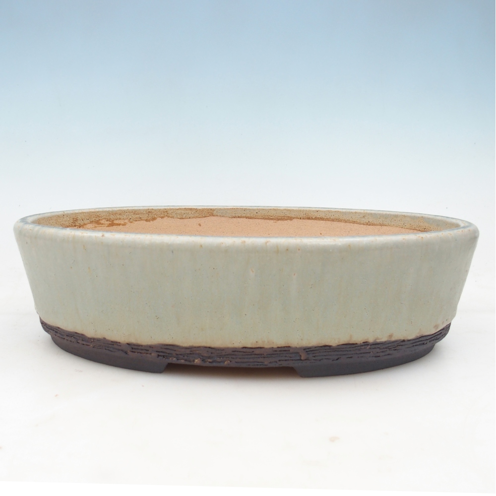 Bonsai bowl 33,5 x 25,5 x 8,5 cm , colour green