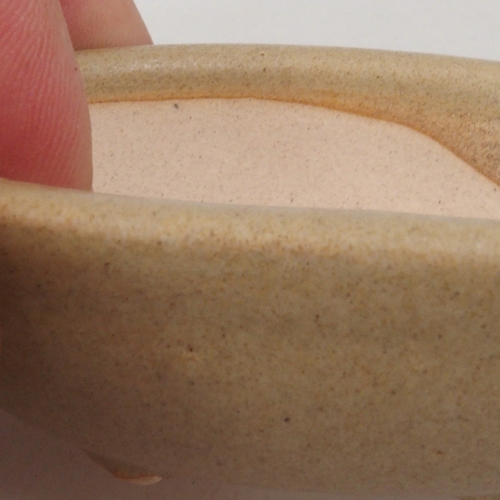 Mini bonsai bowl 7 x 5 x 2 cm, color brown