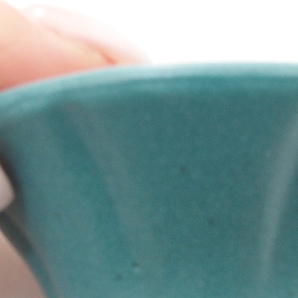 Ceramic bonsai bowl 5,5 x 5,5 x 2,5 cm, color blue