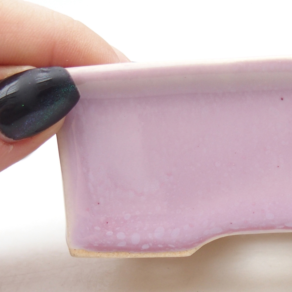 Mini bonsai bowl 9 x 7 x 3,5 cm, pink