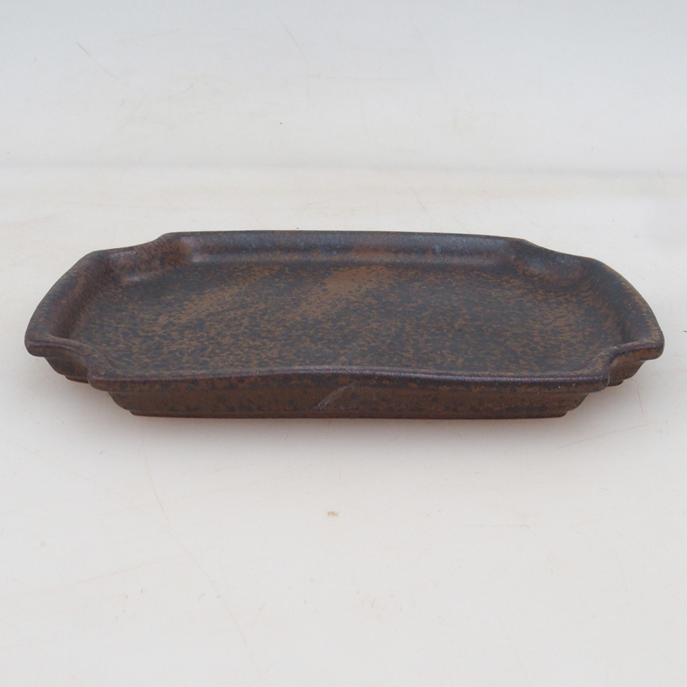 Ceramic bowl H01 - 11.5 x 8 x 0.5 cm - brown
