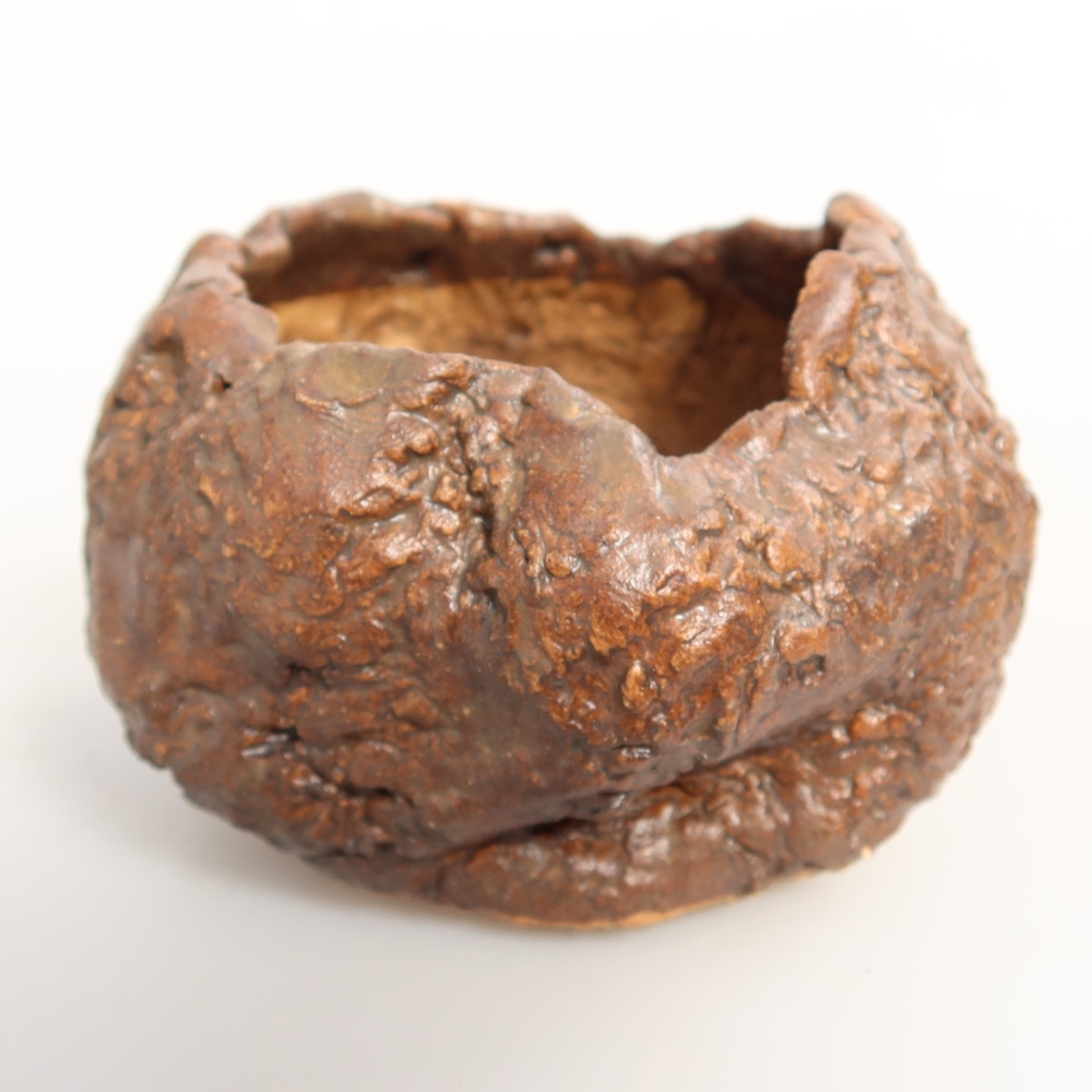 Ceramic Shell, 7 x 7 x 5.5 cm, brown