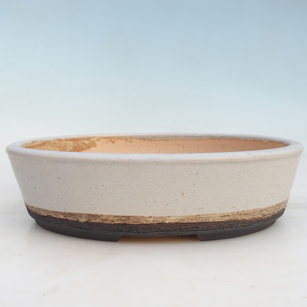 Bonsai bowl 32,5 x 26,5 x 8,5 cm , colour beige