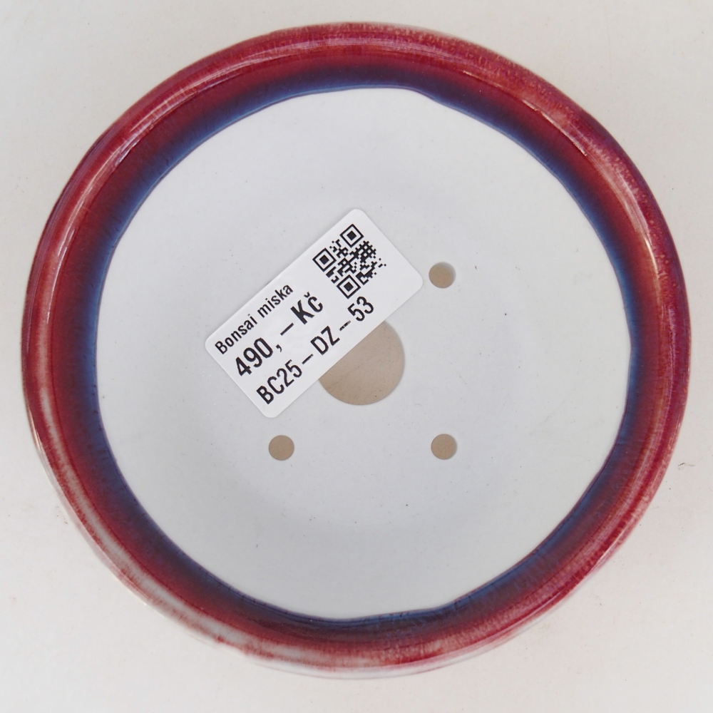 Ceramic bonsai bowl 10,5 x 10,5 x 5 cm, colour purple