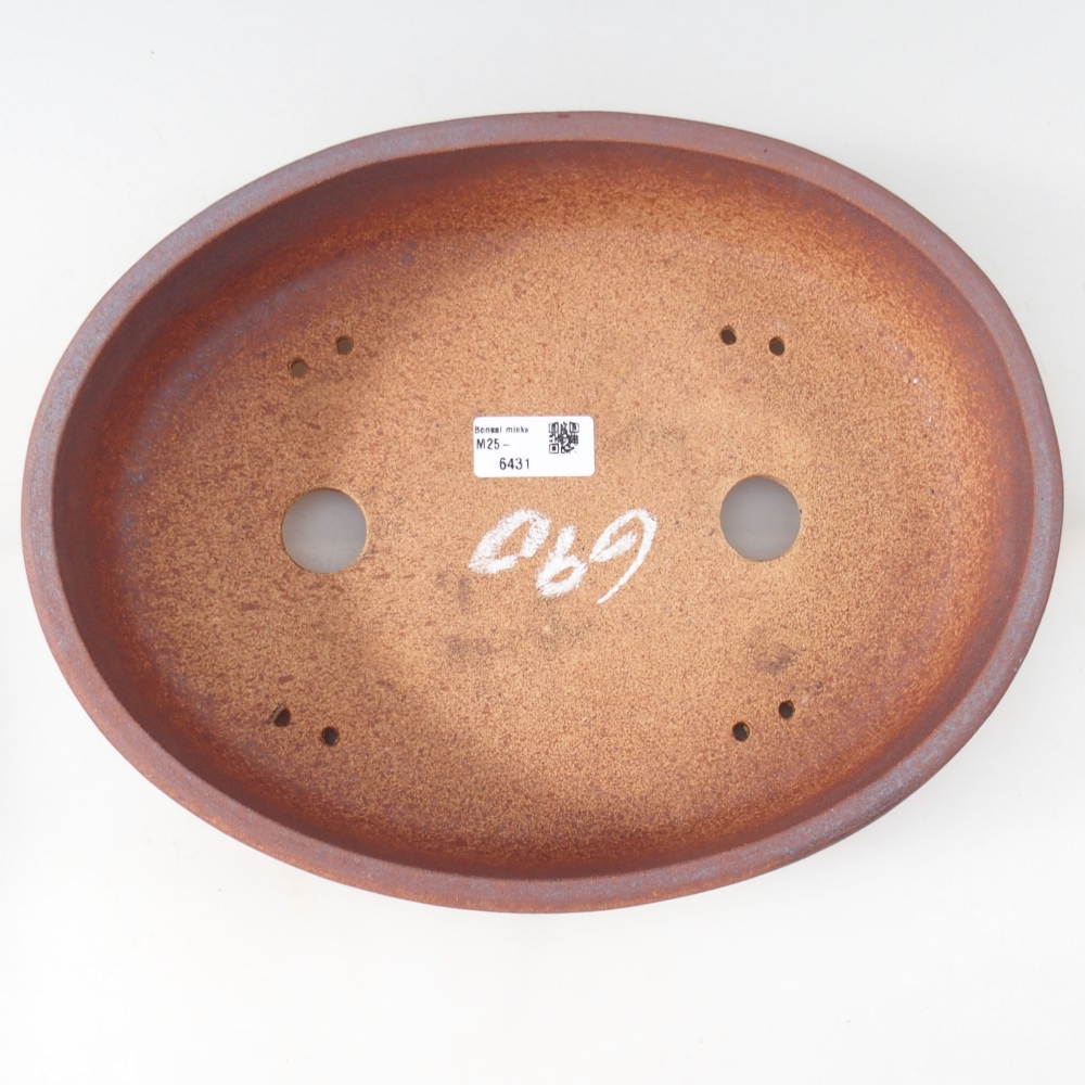 Bonsai bowl 32 x 24,5 x 7 cm , metal colour