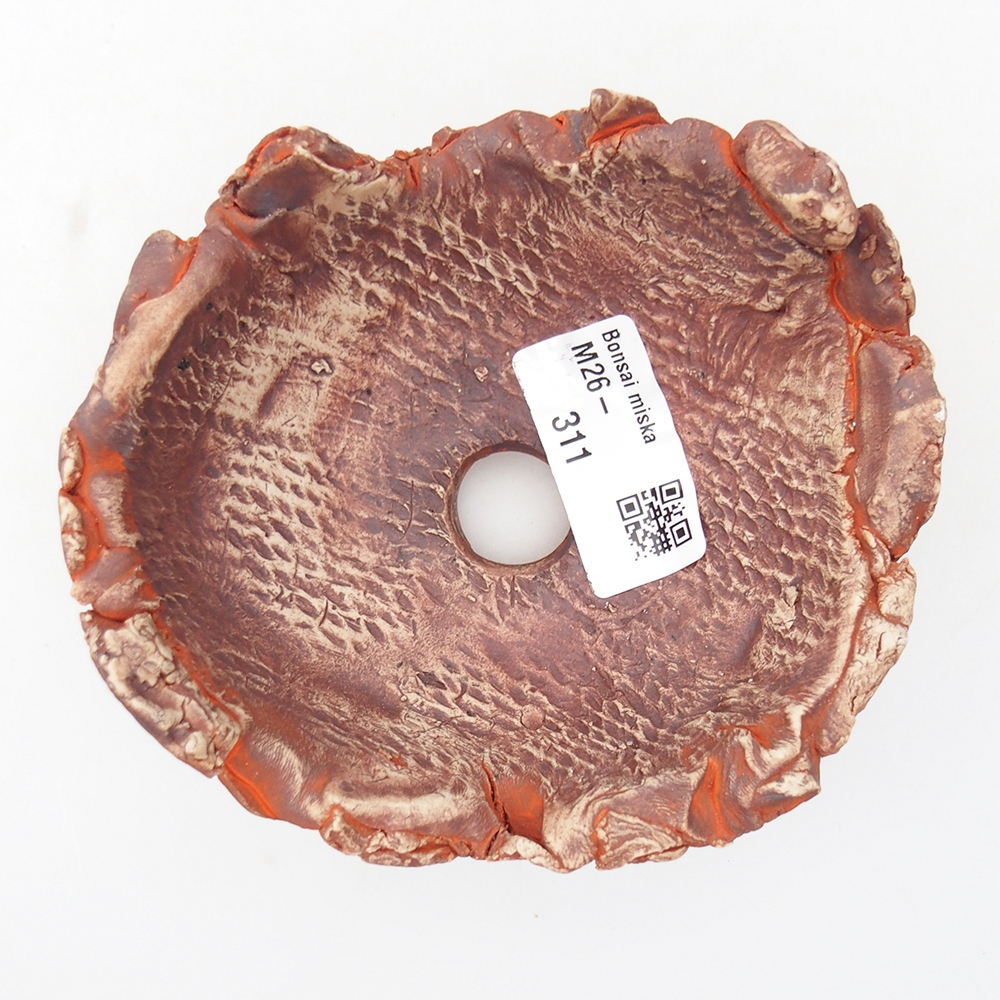 Ceramic Shell 11,5 x 10,5 x 6 cm , colour orange