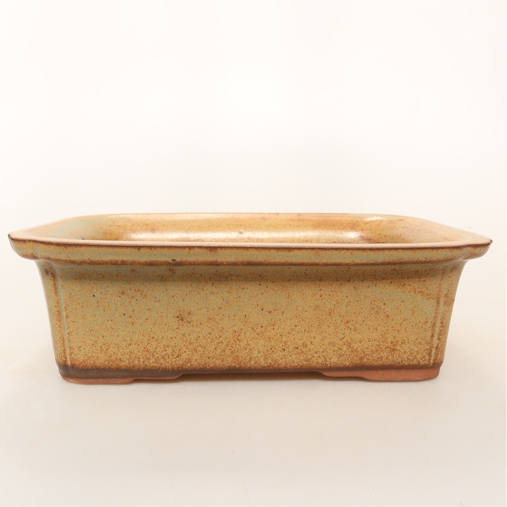 Ceramic Bowl  20 x 15.5 x 6 cm, brown