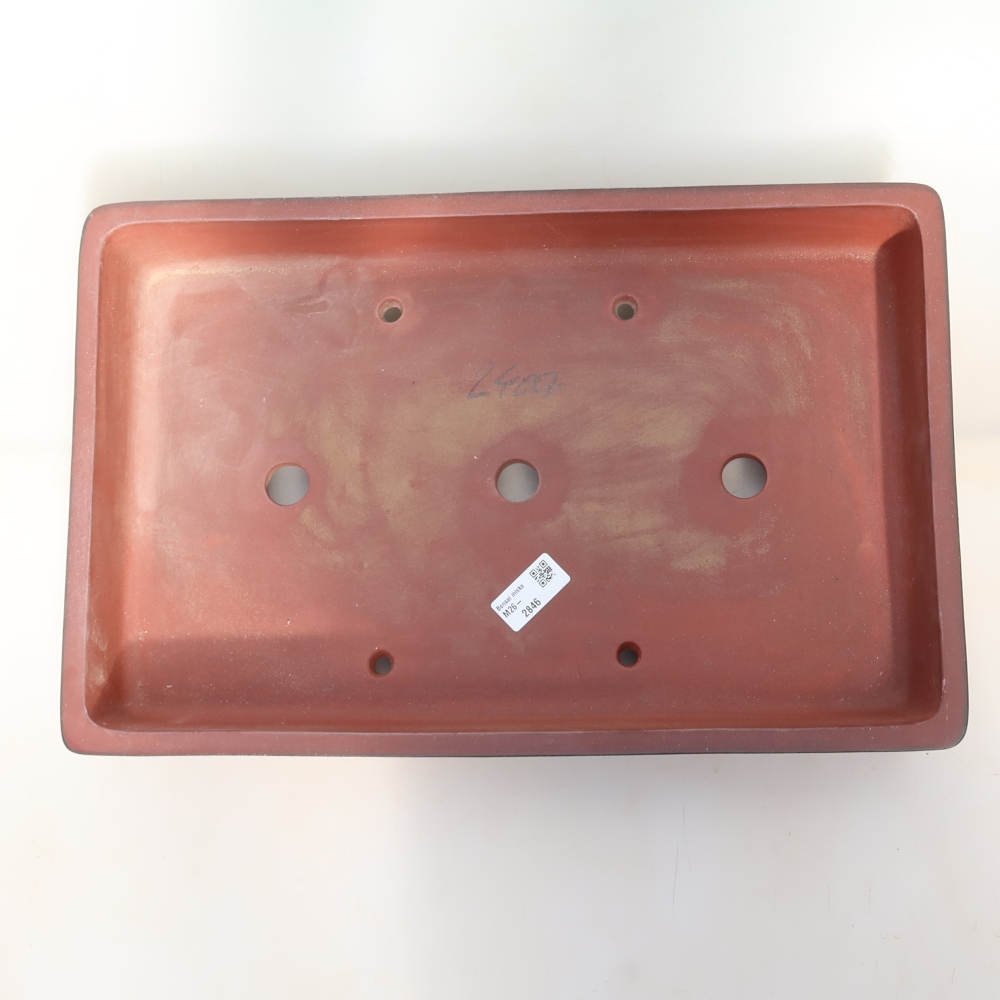 Ceramic Bowl  45 x 29 x 6.5 cm, brick red – IN-STORE PICKUP ONLY or pallet shipping