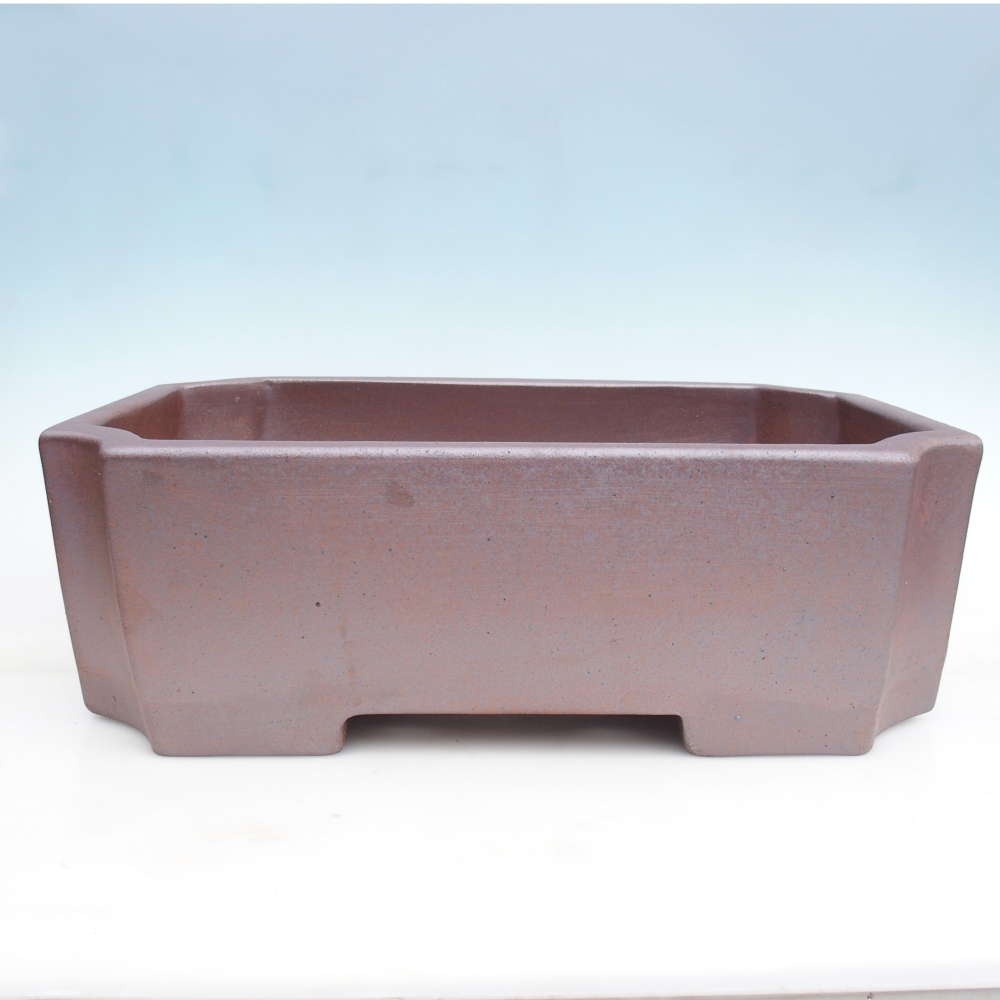 Ceramic bonsai bowl 52,5 x 35,5 x 18 cm , metal colour - PERSONAL COLLECTION ONLY or pallet transport