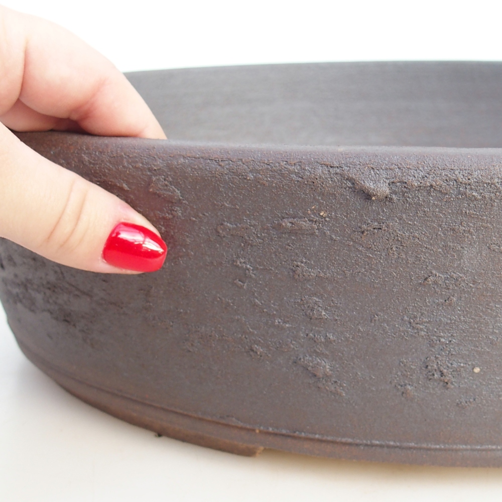 Bonsai bowl 39,5 x 32 x 9,5 cm , colour brown