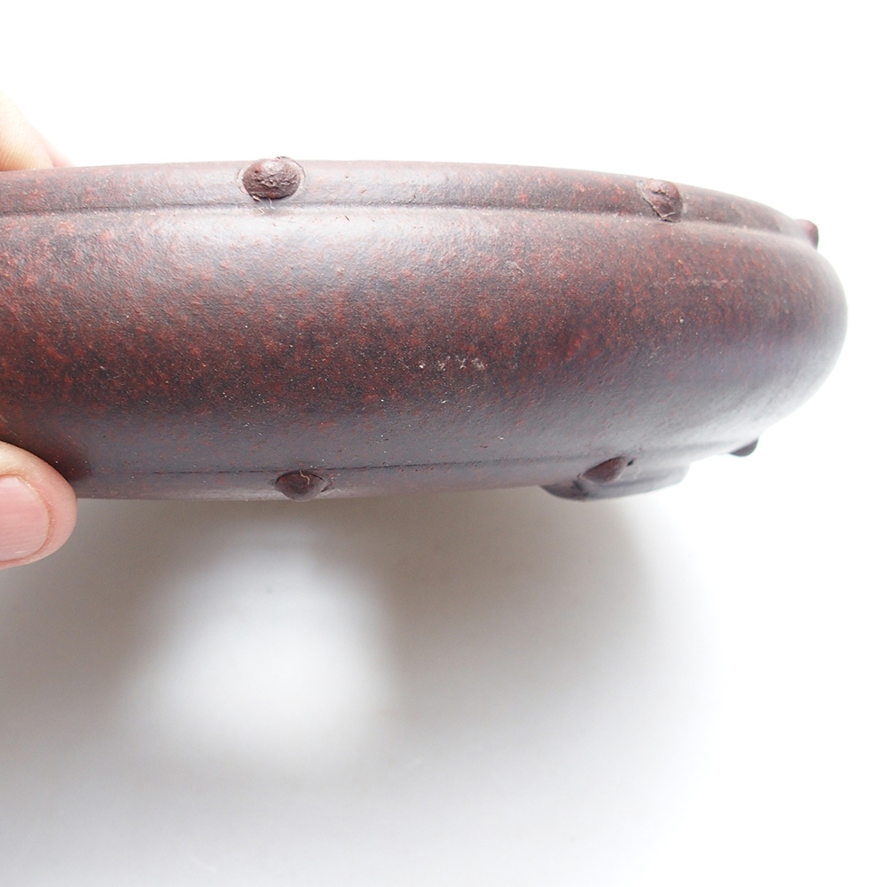 Bowl 22 x 22 x 5 cm brown-red