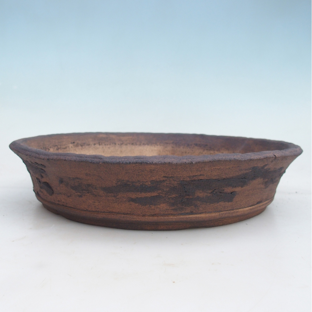 Bonsai bowl 34 x 34 x 7,5 cm , colour brown