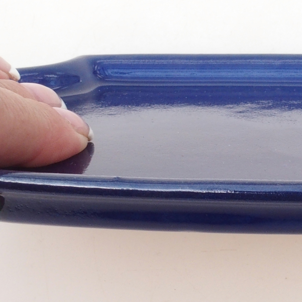 Ceramic bowl H03 - 17 x 12.5 x 1 cm - blue