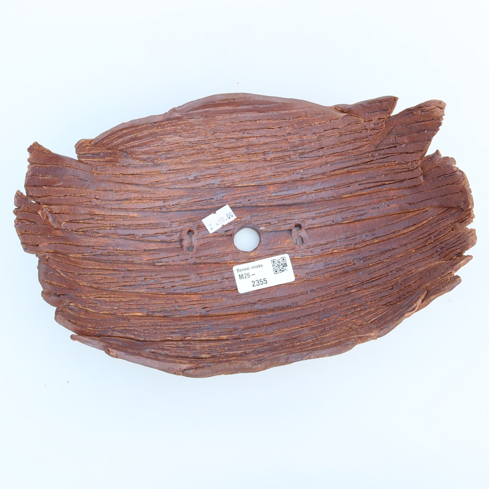 Ceramic Shell  27 x 18.5 x 10 cm, brown