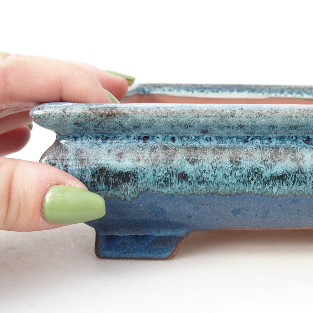 Bowl 15 x 15 x 5 cm blue-white