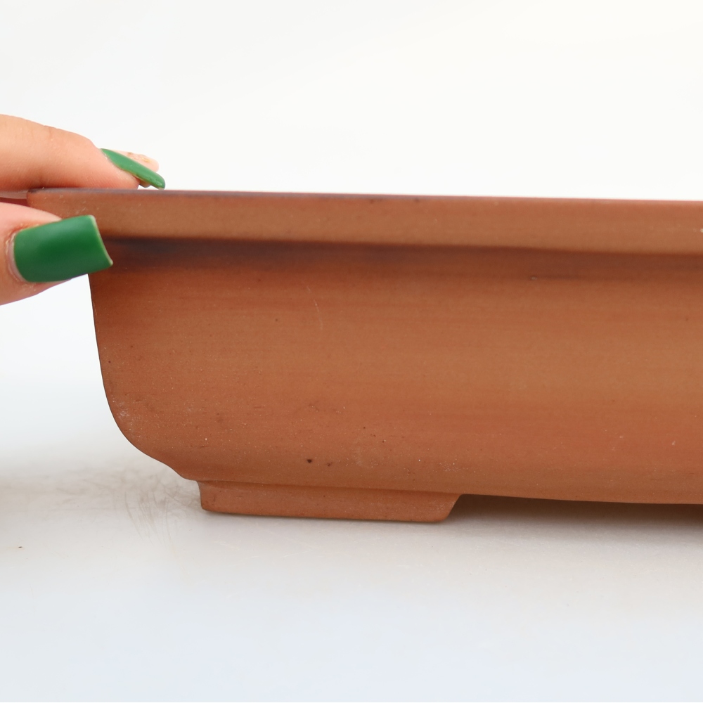 Ceramic Bowl  24.5 x 19 x 7 cm, brick red