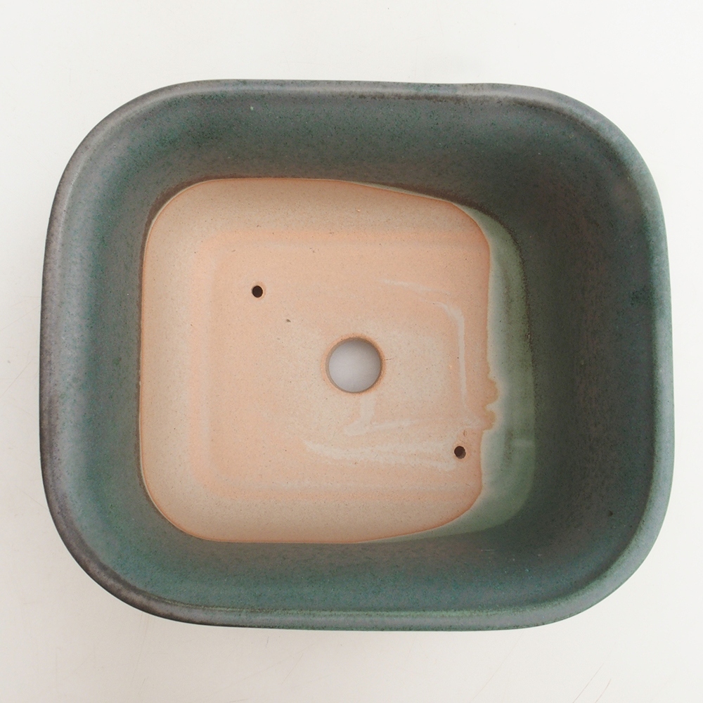 Bonsai bowl H36 - 17 x 15 x 7.5 cm. -green