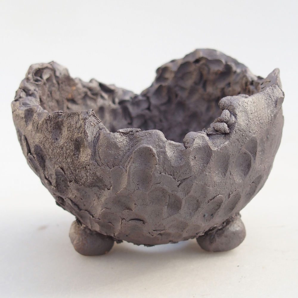 Ceramic Shell 9 x 9 x 6,5 cm , metallic colour