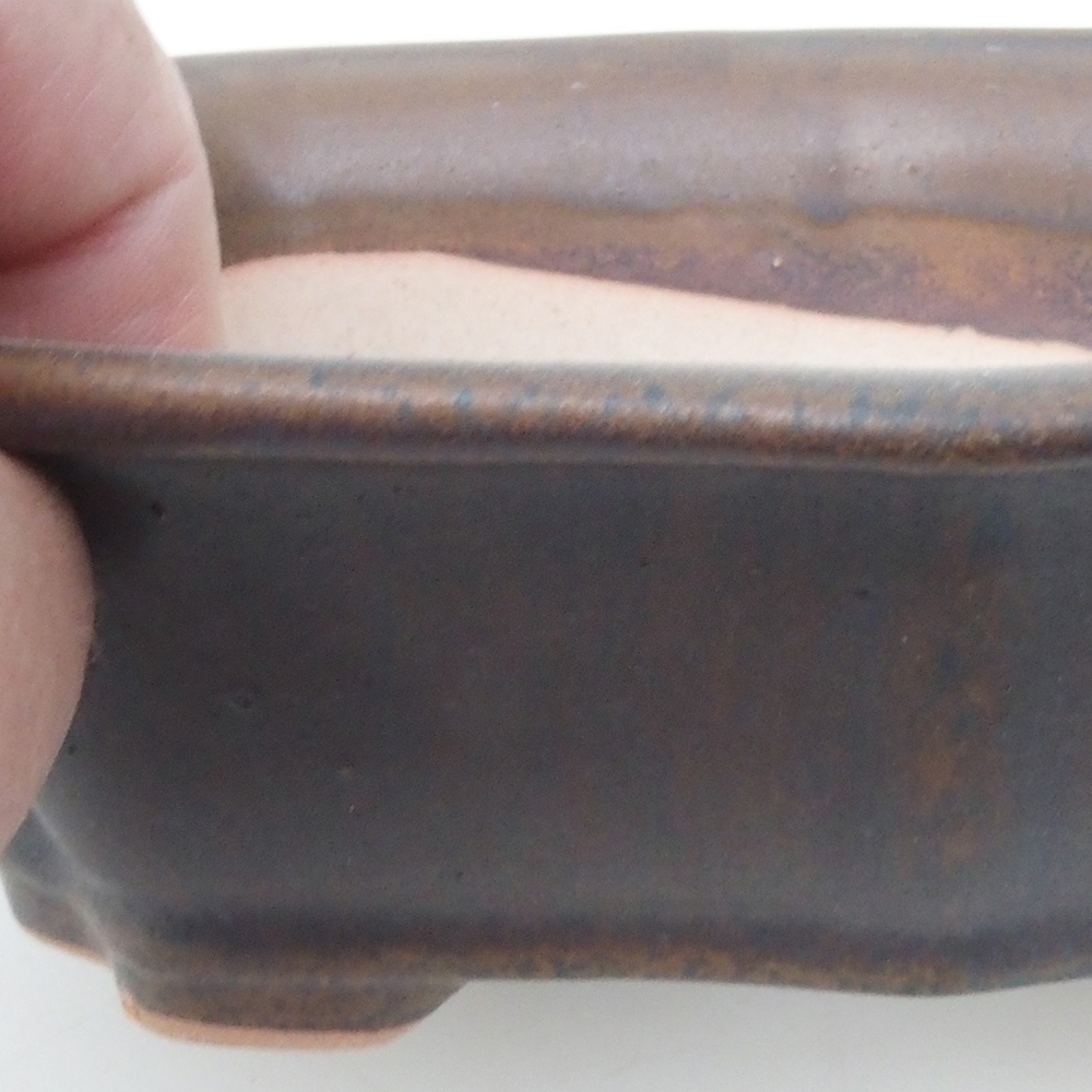Bonsai bowl H51 - 18 x 14 x 5 cm. - blue