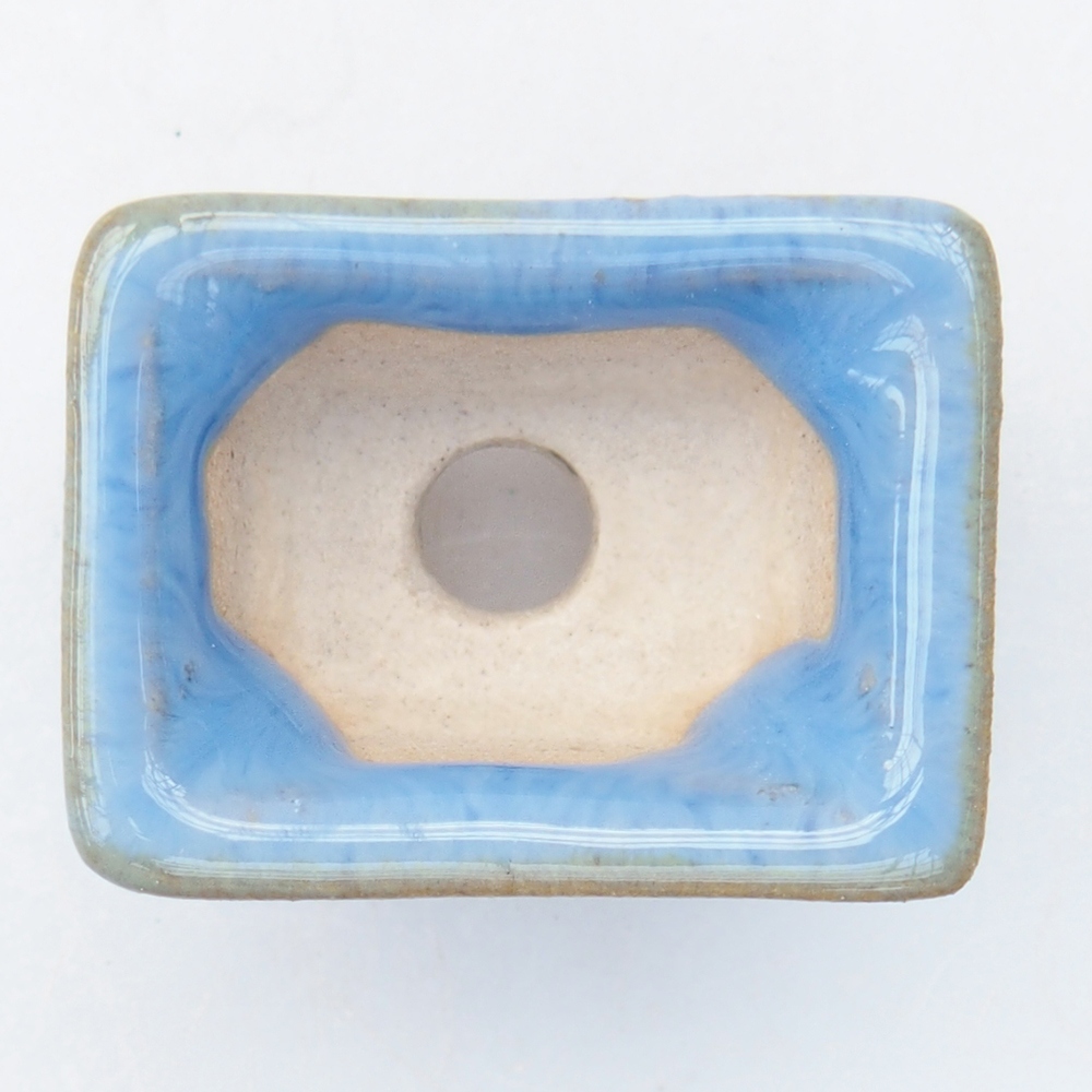 Mini bonsai bowl 3 x 2 x 1,5 cm, colour blue