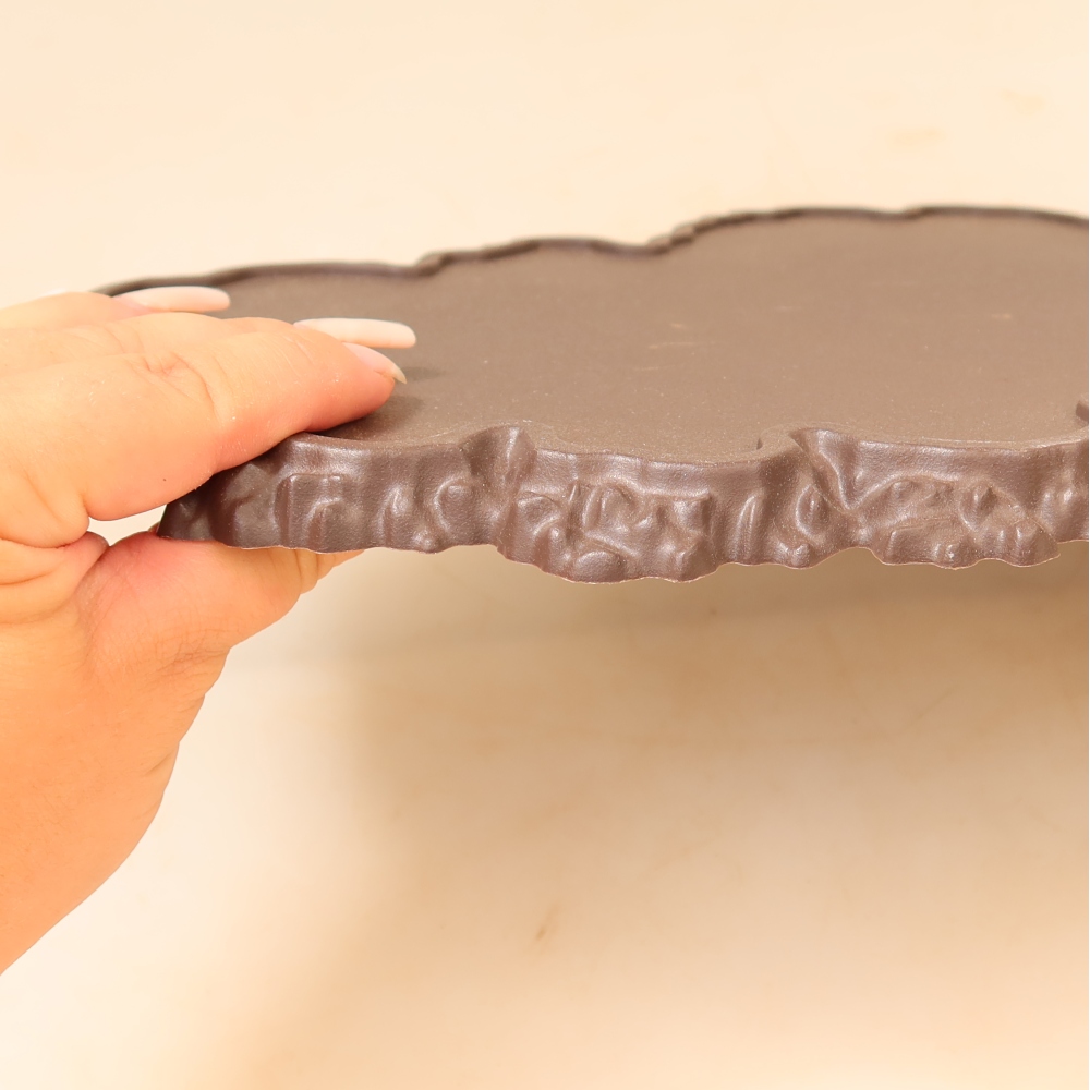 Plastic bonsai stand, 43 x 25 x 1.5 cm, brown