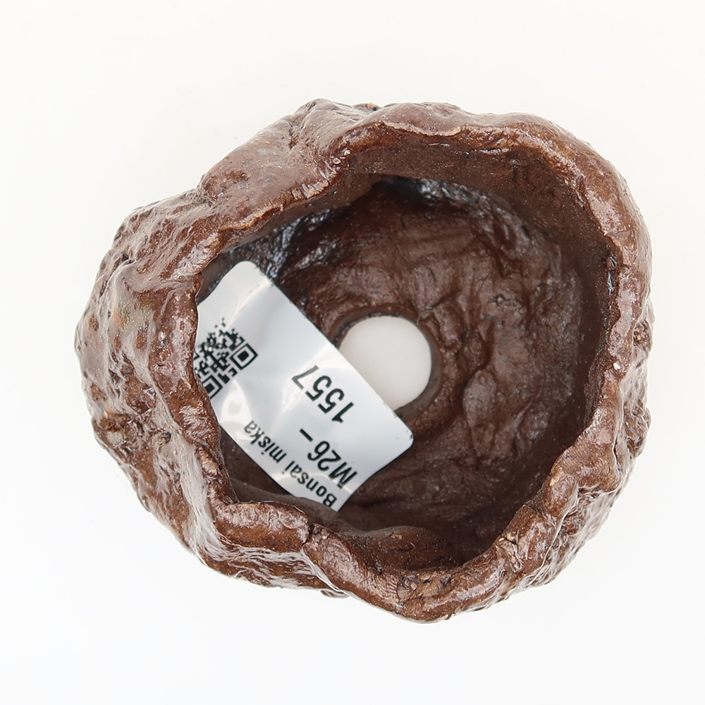 Ceramic Eggshell, 5.5 x 5 x 5.5 cm, brown