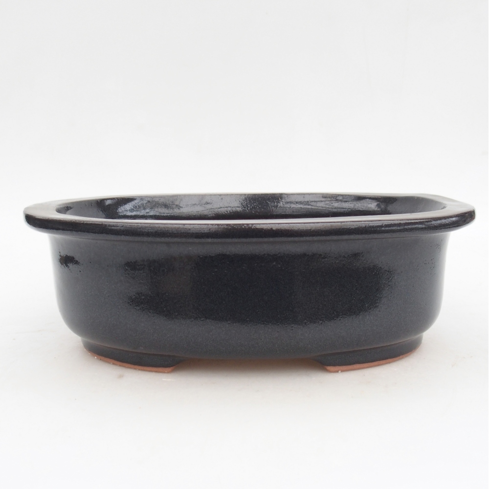 Ceramic bonsai bowl 26 x 22 x 8 cm, grey