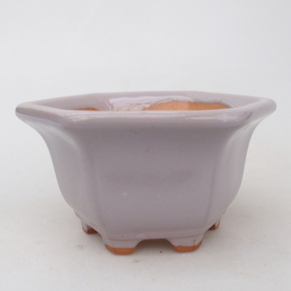 Ceramic bonsai bowl 10,5 x 9,5 x 5,5 cm, pink