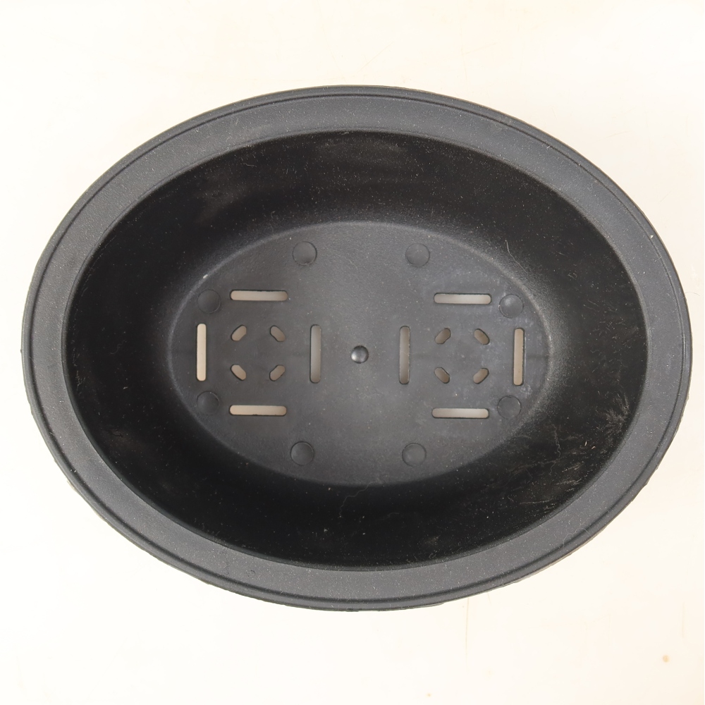 MP-27 Black Plastic Bonsai Pot - 18.5 x 14.5 x 7 cm