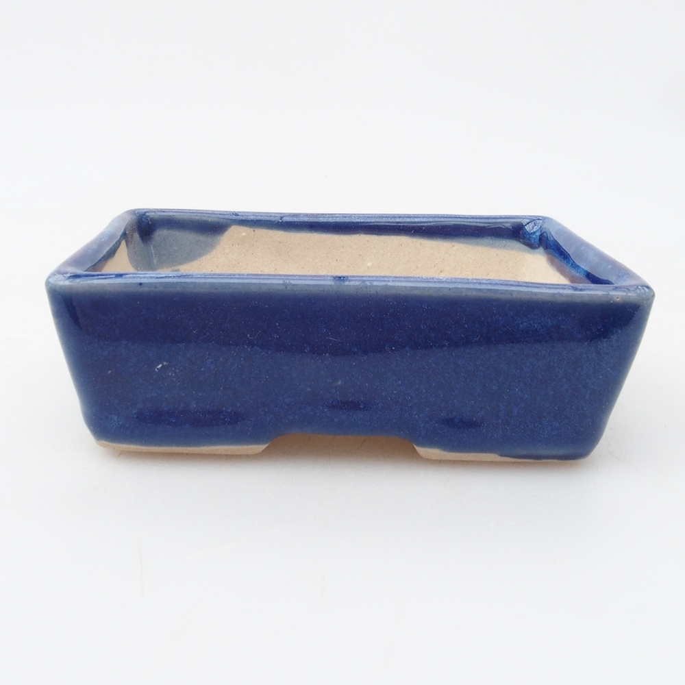 Mini bonsai bowl 7,5 x 5,5 x 2,5 cm, color blue