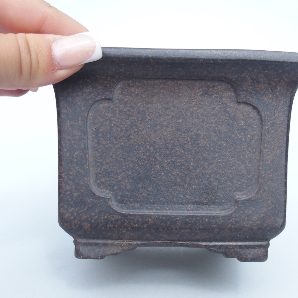 Bowl 12 x 12 x 9 cm brown ochre