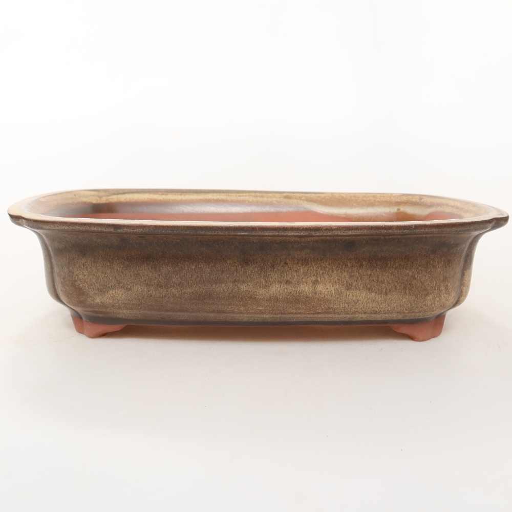 Ceramic Bowl 24.5 x 17.5 x 6 cm , color beige
