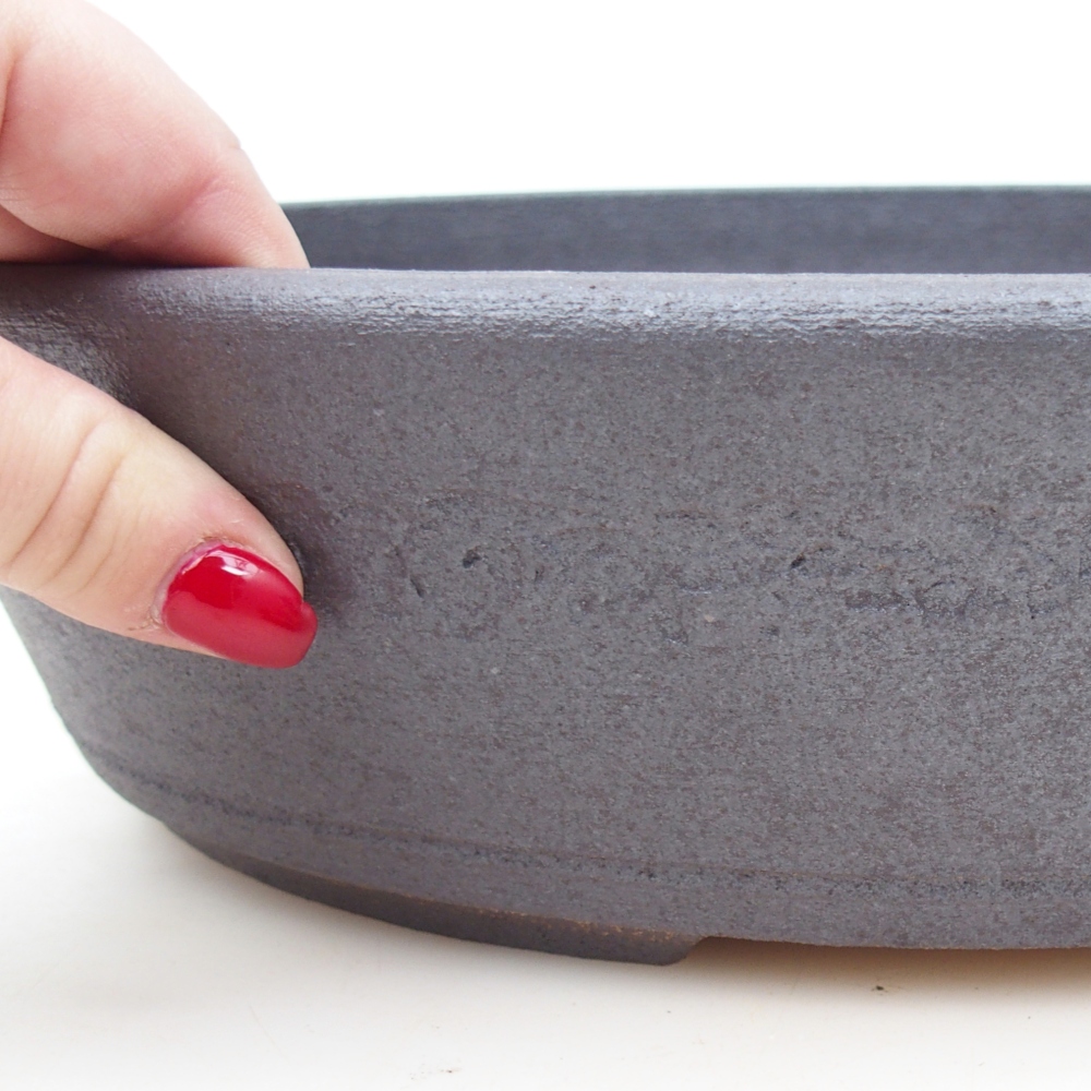 Bonsai bowl 33 x 26 x 8 cm , colour brown