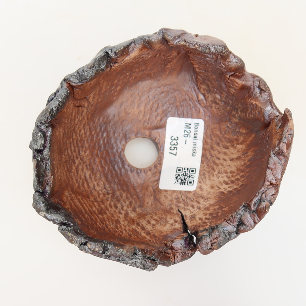 Ceramic Shell  11 x 10 x 7 cm, brown