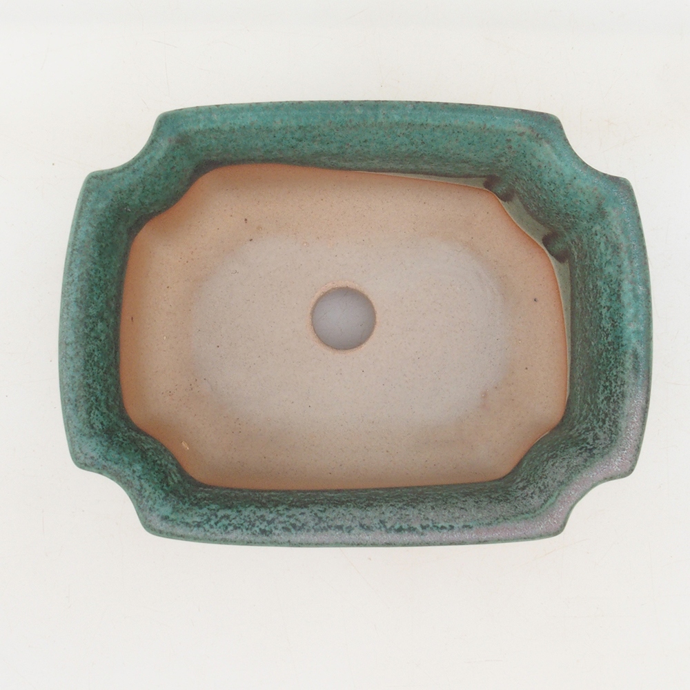 Bonsai bowl H01 - 12 x 9 x 5 cm - green