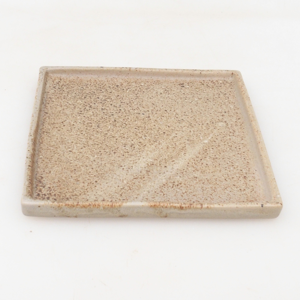 Bonsai bowl square L - 14 x 14 x 1 cm - beige