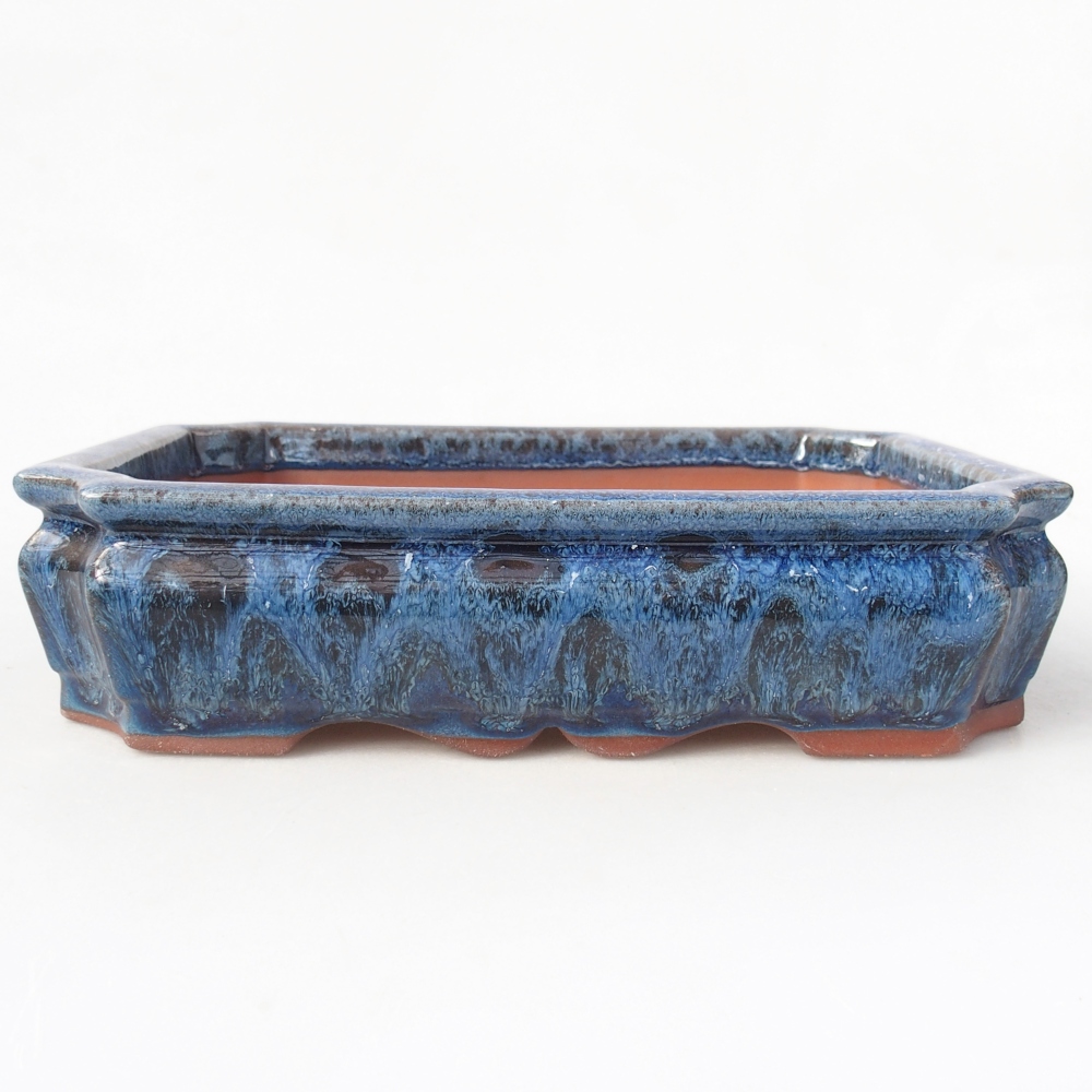 Bowl 21,5 x 26,5 x 4 cm blue-white