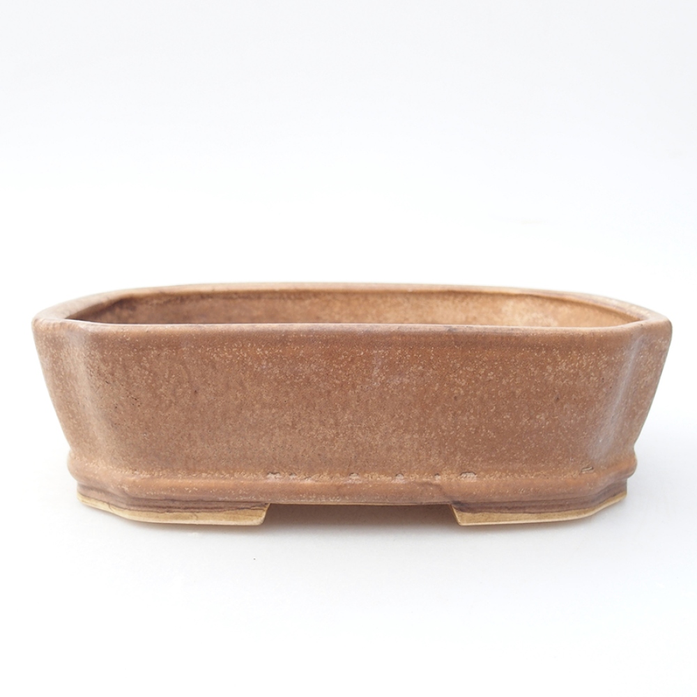 Ceramic bonsai bowl 17,5 x 14 x 4,5 cm, color pink
