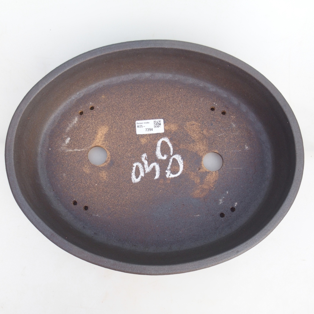 Bonsai bowl 38,5 x 30,5 x 9 cm , colour brown