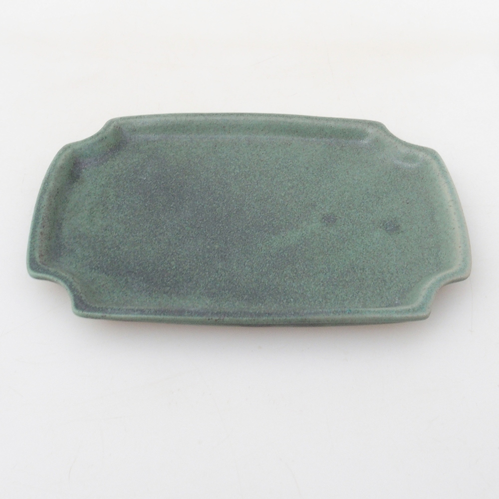 Ceramic bowl H17 -15.5 x 11 x 1 cm - green