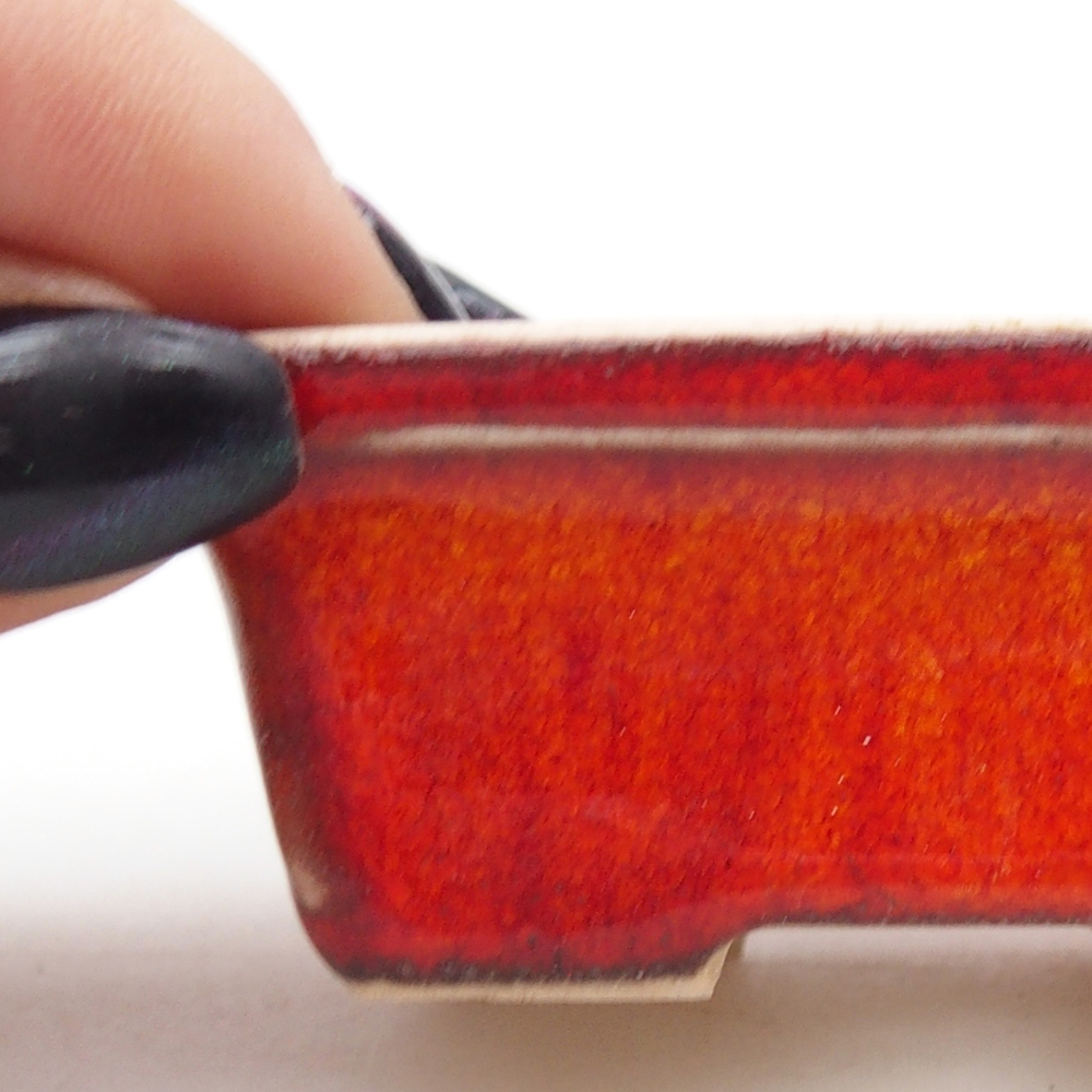 Mini bonsai bowl 6,5 x 4,5 x 2,5 cm, orange