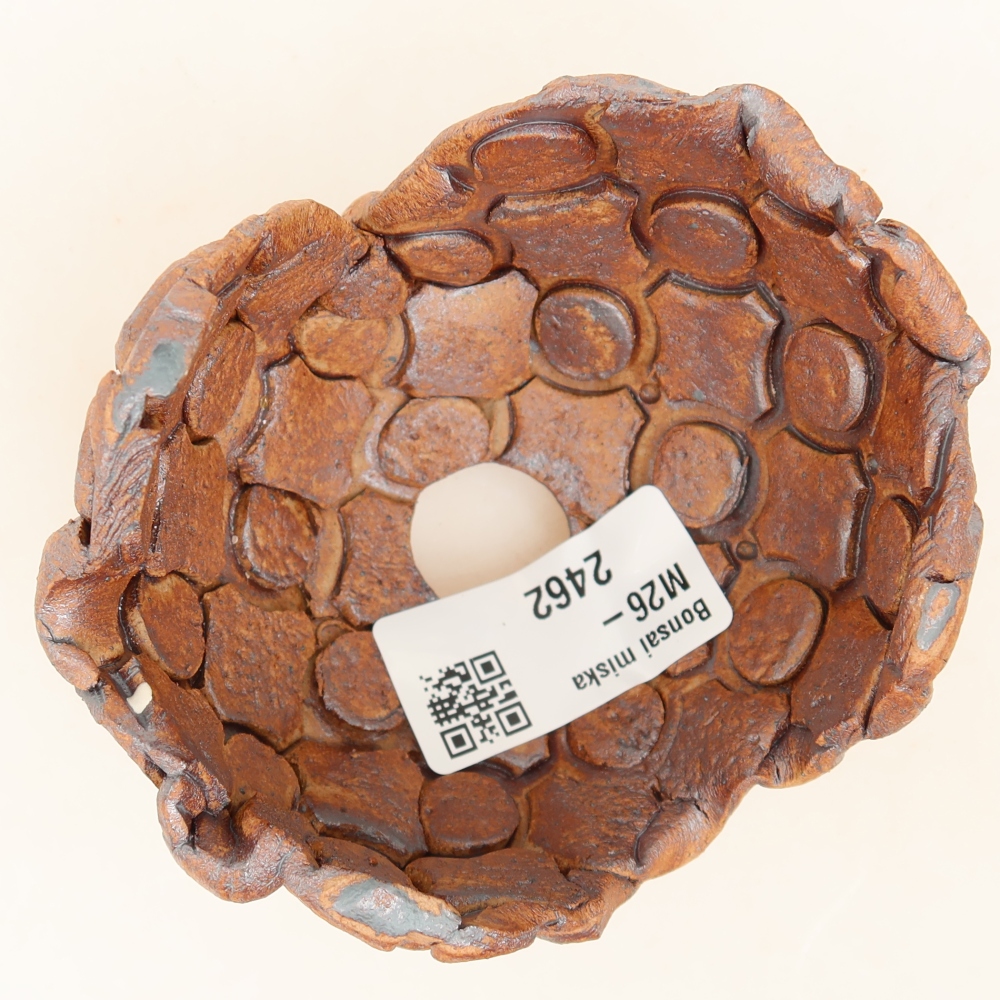 Ceramic Shell, 9 x 8 x 5.5 cm, brown