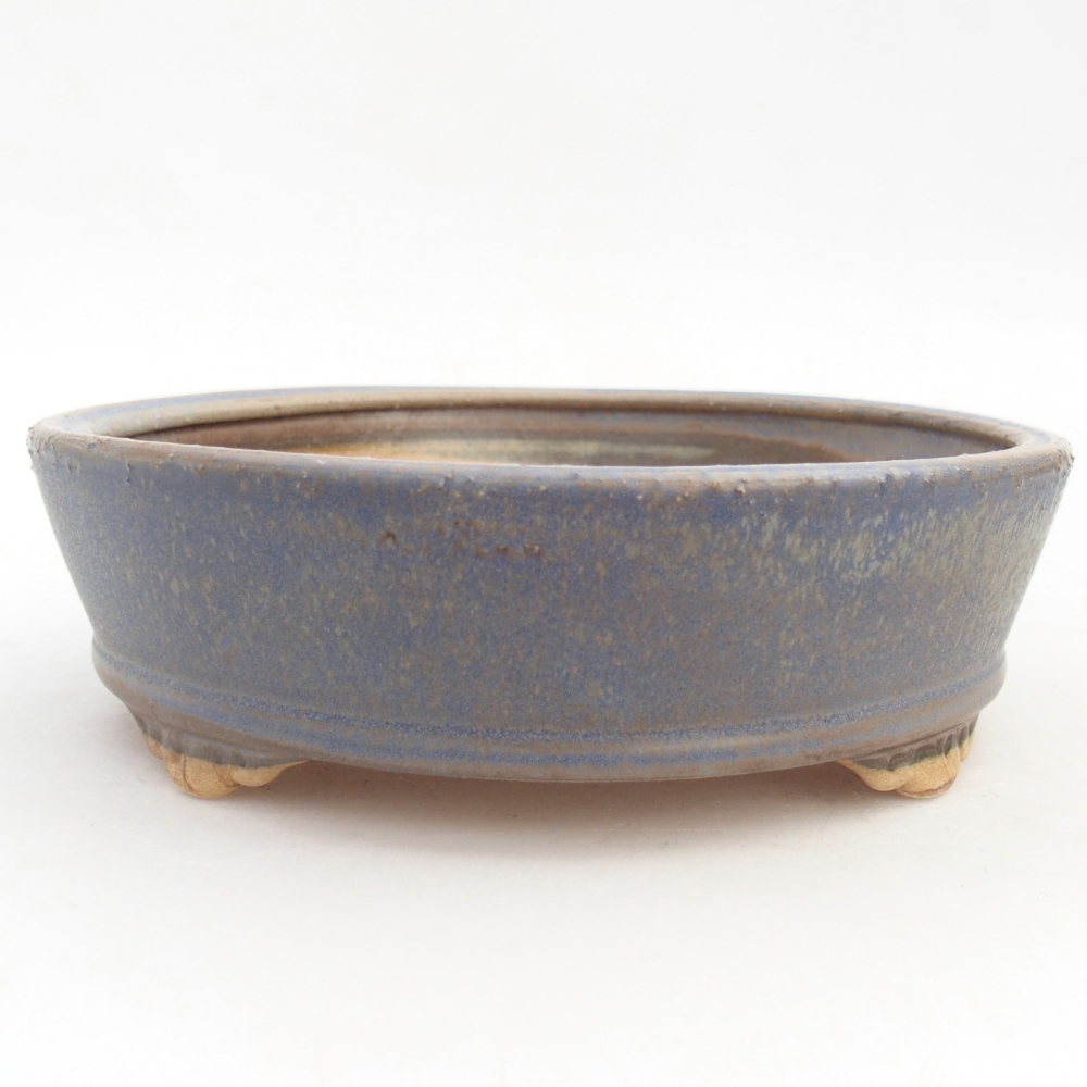 Ceramic bonsai bowl 18 x 18 x 5 cm, colour blue