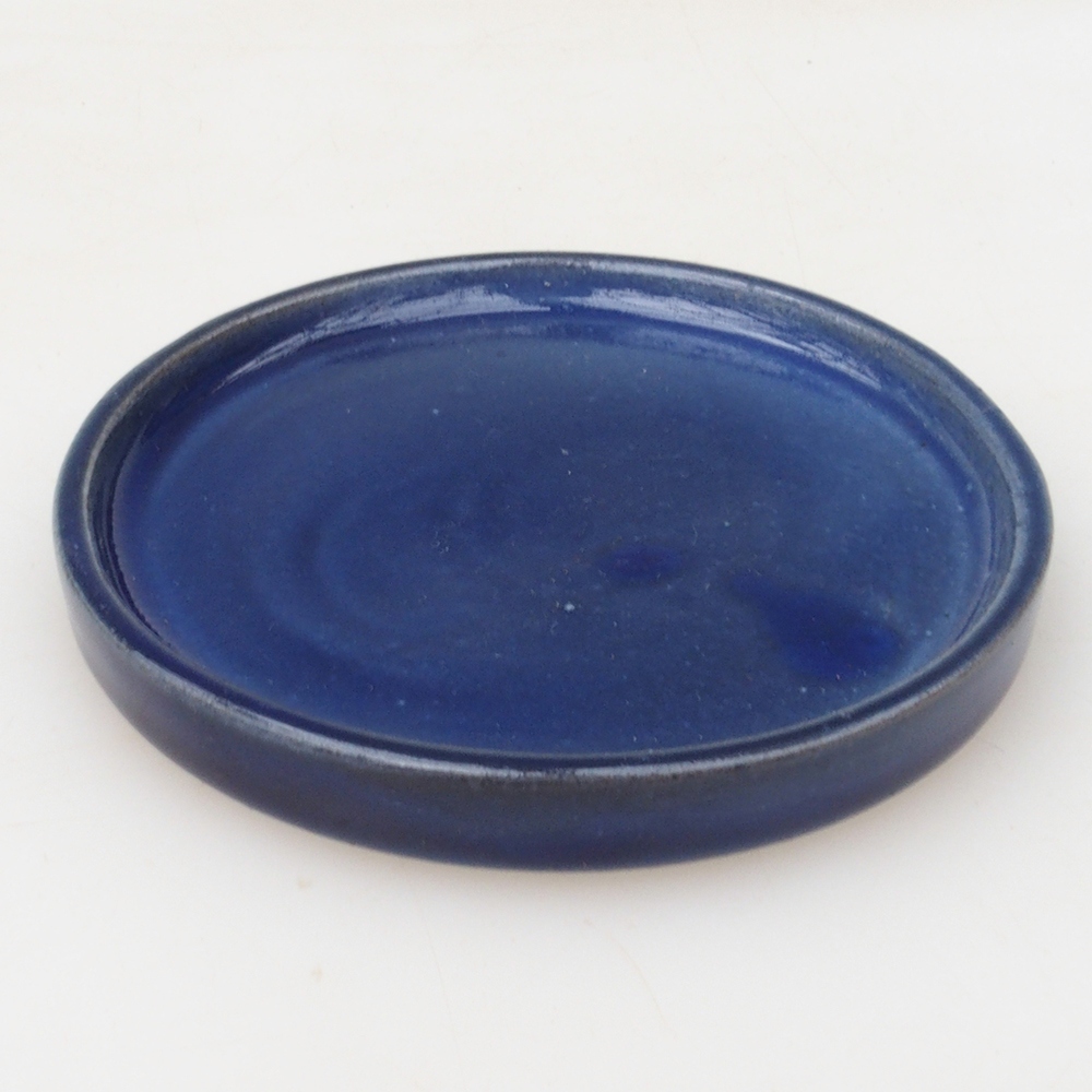 Bonsai bowl round D6-S - 10 x 10 x 1 cm - blue