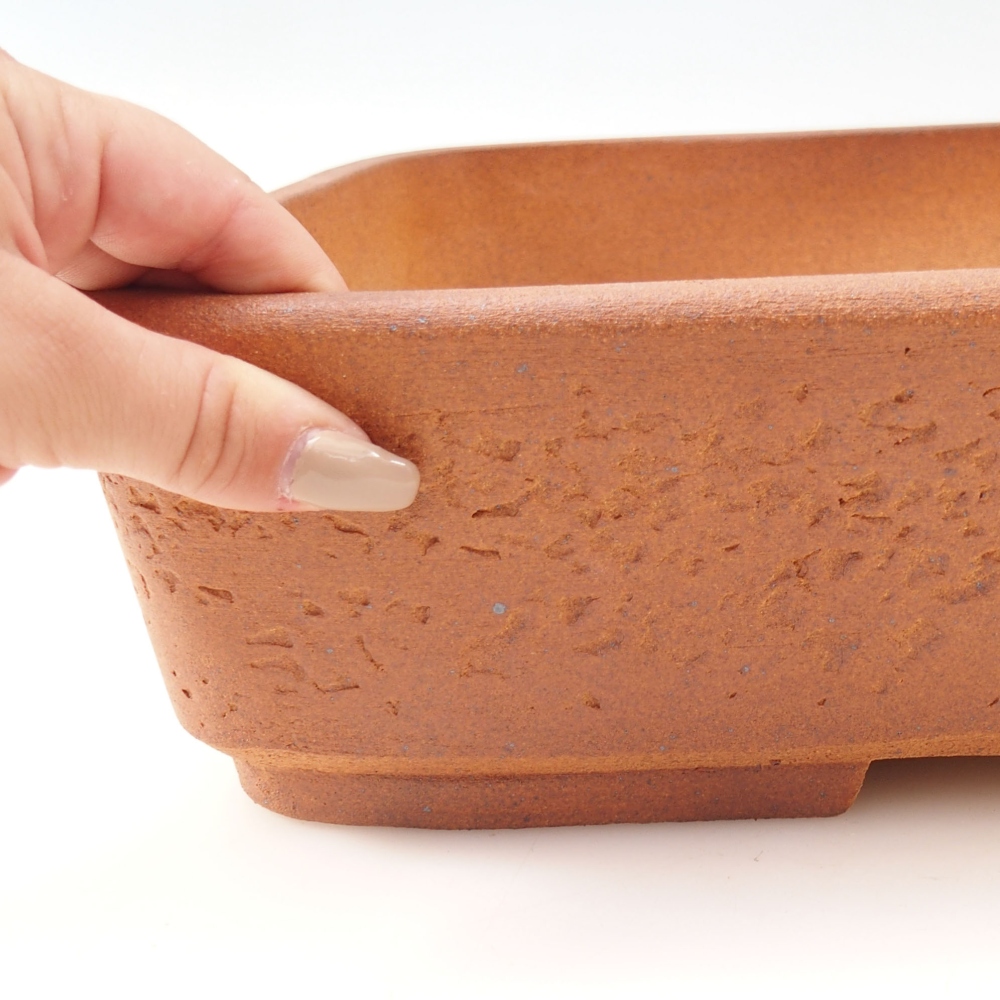 Bonsai bowl 38 x 30 x 8,5 cm , colour brown