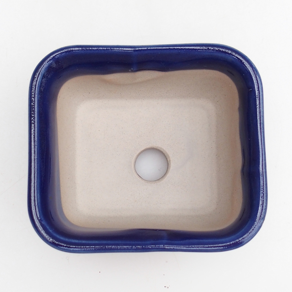 Bonsai bowl H38 - 12 x 10,5 x 5 cm. - blue