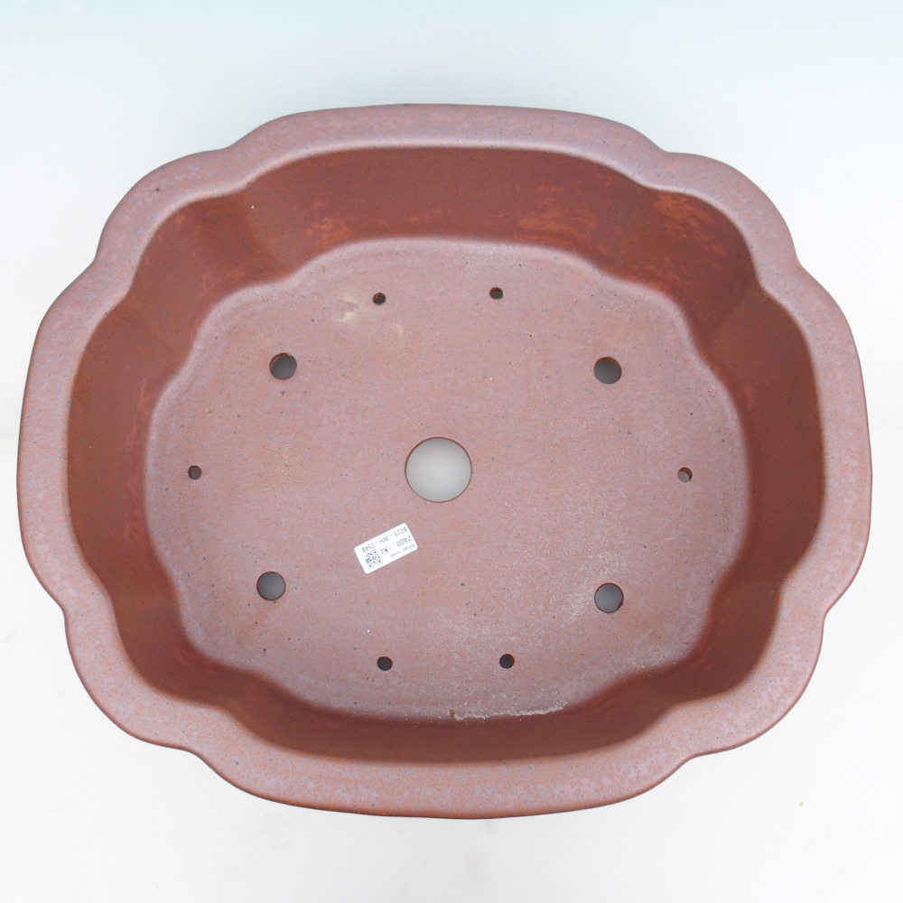 Ceramic bonsai bowl 51 x 44 x 15,5 cm , metal colour - PERSONAL COLLECTION ONLY or pallet transport